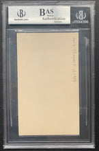 Load image into Gallery viewer, Early Wynn Autographed Signed Index Card Beckett Slabbed Authenticated MLB HOF
