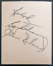 Load image into Gallery viewer, Montreal Canadiens Vintage Autographed Signed Cut Henri Richard Ralph Backstrom
