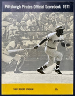1971 Atlanta Braves vs. Pittsburgh Pirates Program MLB Baseball VTG Hank Aaron