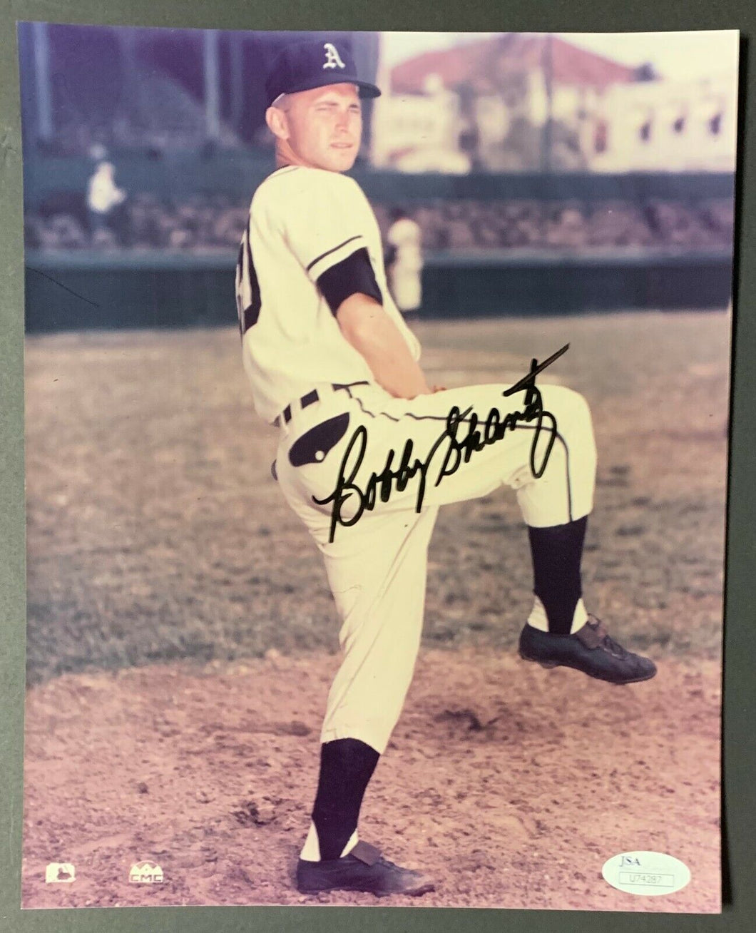 Bobby Shantz Autographed Signed Baseball Photo Philadelphia A's Vintage JSA