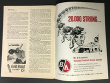 Load image into Gallery viewer, 1959 CFL Grey Cup Program CNE Stadium Winnipeg Blue Bombers Hamilton Ti-Cats
