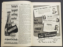 Load image into Gallery viewer, 1950 Maple Leaf Gardens Semi-Finals Stanley Cup Program Leafs v Red Wings Broda
