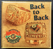 Load image into Gallery viewer, 1993 Toronto Blue Jays Back to Back World Series Lapel Pin MLB Baseball VTG
