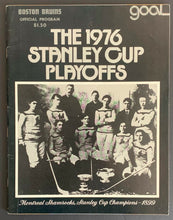 Load image into Gallery viewer, 1976 Boston Garden Stanley Cup Playoff Program Game 3 Semi-Final Series Bruins

