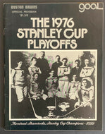 1976 Boston Garden Stanley Cup Playoff Program Game 3 Semi-Final Series Bruins