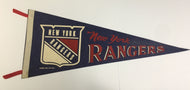 1970 New York Rangers NHL Hockey Pennant Full Size 29.5
