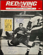 1968 Detroit Olympia NHL Hockey Program Wings Gordie Howe Milestone 1600th Point