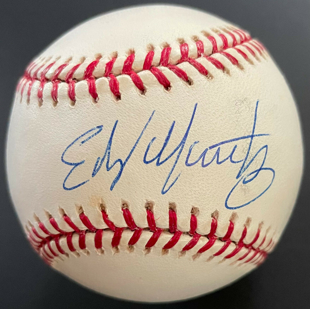 Edgar Martinez Autographed Major League Rawlings Baseball Signed Yankees JSA