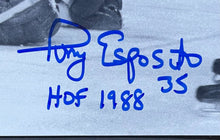 Load image into Gallery viewer, Tony Esposito Signed NHL Hockey Photo Chicago Blackhawks Autograph HOF 1988 Insc
