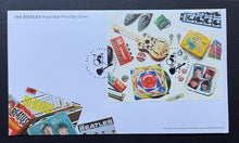 Load image into Gallery viewer, 2007 Royal Mail Beatles Stamps + First Day Covers x2 10 Different Stamps Vintage
