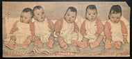 Original Vintage Dionne Quintuplets Photograph Retro Born 1934 Canada Original