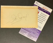Load image into Gallery viewer, James Cagney Autographed Index Card Signed Vtg Actor Movie Star JSA COA
