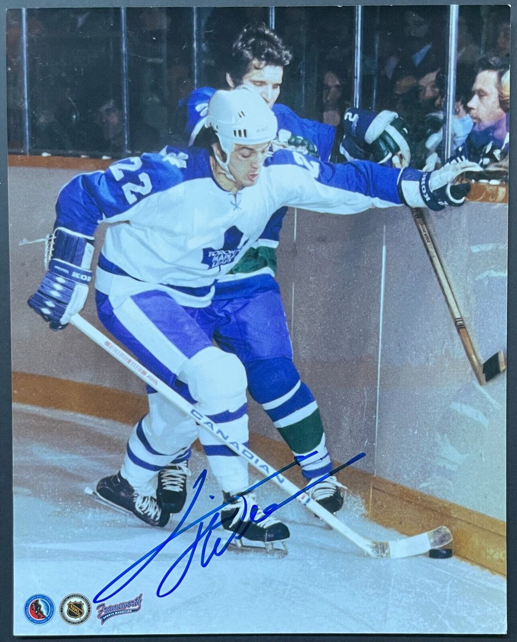 Tiger Williams Signed NHL Hockey Photo Toronto Maple Leafs Autographed 8x10