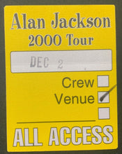 Load image into Gallery viewer, Alan Jackson Autographed Signed B&amp;W Photo + Backstage Pass Country Music JSA
