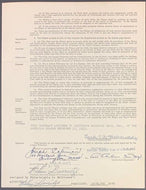 1953 Philadelphia Athletics Contract Signed x4 Joseph Coleman MLB Pitcher + GM +