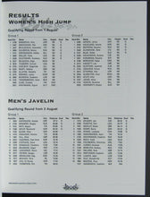 Load image into Gallery viewer, 1996 Atlanta Olympics Day 16 Program + Track &amp; Field Insert Omar Linares Cuba
