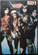 Load image into Gallery viewer, Vintage Unused Kiss Cardboard Stand Up Music Rock Gene Simmons Ace Frehley
