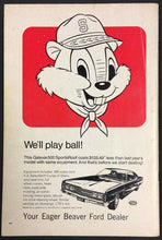 Load image into Gallery viewer, 1969 Seattle Pilots Baseball Program Inaugural MLB Season vs Oakland Athletics
