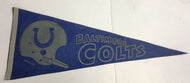 1960's Baltimore Colts NFL Football Pennant Canteen Corp Vintage Sports Logo