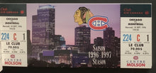 Load image into Gallery viewer, Montreal Canadiens Full Ticket Book 1st Season Molson Centre NHL Hockey Vintage
