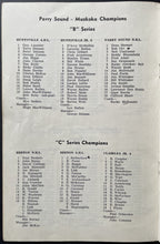 Load image into Gallery viewer, 1961 Little NHL Minor Hockey Tournament Program Bobby Orr Parry Sound Vintage
