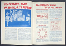 Load image into Gallery viewer, 1940s Magician Blackstone Souvenir Program With Secrets Of Magic Magazine VTG
