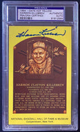 1964 Cooperstown Baseball HOF Plaque Post Card Signed Harmon Killebrew PSA/DNA