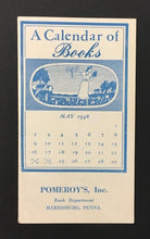 Load image into Gallery viewer, 1948 The Babe Ruth Story Book Catalog A Calendar Of Books Pomeroy&#39;s Inc Baseball
