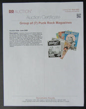 Load image into Gallery viewer, 1984 Beyond The Blackout Punk Rock Magazine Issue #3 - Ramones Cover LOA Vintage
