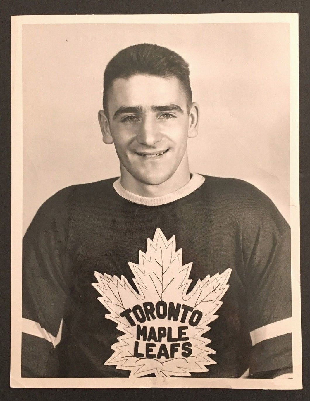1951 Toronto Maple Leafs Sid Smith Turofsky Photo Vintage Hockey NHL Original