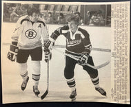 1972 Vintage NHL Boston Bruins Hockey HOF Bobby Orr Phil Esposito Wire Photo