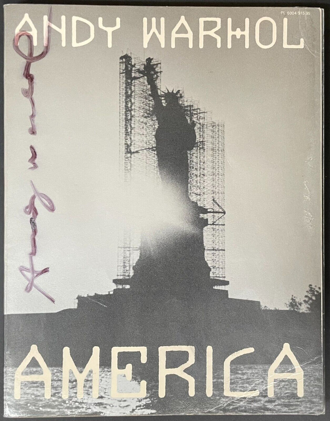 Andy Warhol Signed First Edition Book 