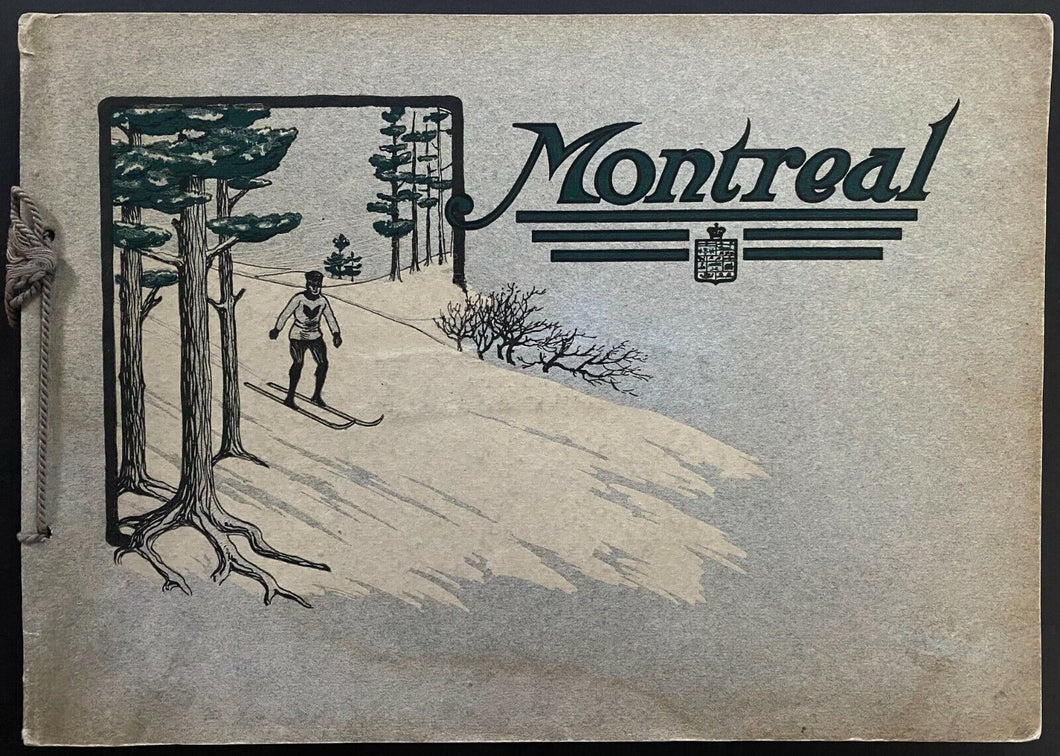 Rare Early 1900s Montreal Photo Book With Sports Photos Victoria Rink McGill