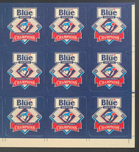 Load image into Gallery viewer, 1992 Toronto Blue Jays MLB World Series Champions Full Sheet 15 Drink Coasters
