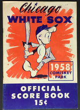 Load image into Gallery viewer, 1958 Comiskey Park MLB Baseball Program Chicago White Sox vs NY Yankees Vintage

