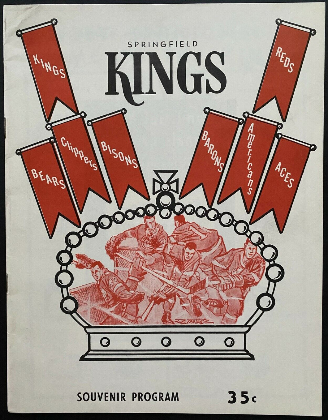 1968 Springfield Kings AHL Program Gameday Press Note Game Summary