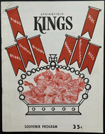 1968 Springfield Kings AHL Program Gameday Press Note Game Summary
