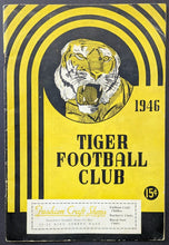 Load image into Gallery viewer, 1946 CFL Football Hamilton Tigers Vs Toronto Argonauts Vintage Rare Program
