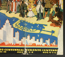 Load image into Gallery viewer, Toronto Centennial Brochure Flyer Advertisement 1834-1934 Vintage Canadiana
