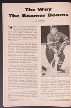 Load image into Gallery viewer, 1961 Maple Leaf Gardens NHL Program Signed By Bert Olmstead Toronto vs Boston
