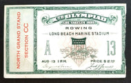 1932 Summer Olympics Los Angeles Rowing Ticket Vintage