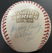 Load image into Gallery viewer, Johnny Pesky Autographed Signed 2004 World Series Rawlings Baseball Inscription
