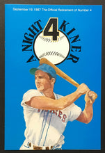 Load image into Gallery viewer, 1987 Ralph Kiner Pittsburgh Pirates Number Retirement Program MLB Baseball Vtg
