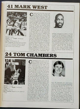 Load image into Gallery viewer, 1989 Vets Memorial Coliseum NBA Program NY Knicks - Phoenix Sun + Ticket P Ewing
