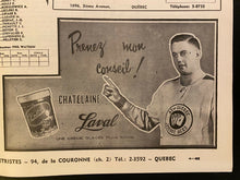 Load image into Gallery viewer, 1953 Quebec Junior A Hockey Program Windsor Spitfires vs Citadels Vintage Rare

