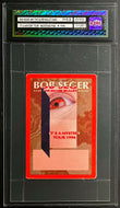 1996 Bob Seger Its A Mystery Tour Vintage Backstage Pass Authenticated icert 5.5