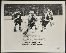 Load image into Gallery viewer, Stan Mikita Autographed NHL Hockey Photo Chicago Blackhawks Team Issued JSA COA
