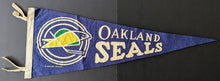 Load image into Gallery viewer, 1970 Vintage Oakland Seals NHL Hockey Felt Pennant Full Size 32"
