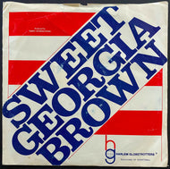 1977 Harlem Globetrotters 45RPM Record Sweet Georgia Brown Vintage Basketball