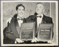 1950 Phil Rizzuto + Casey Stengel  Type 1 Photo Major League Player Of The Year
